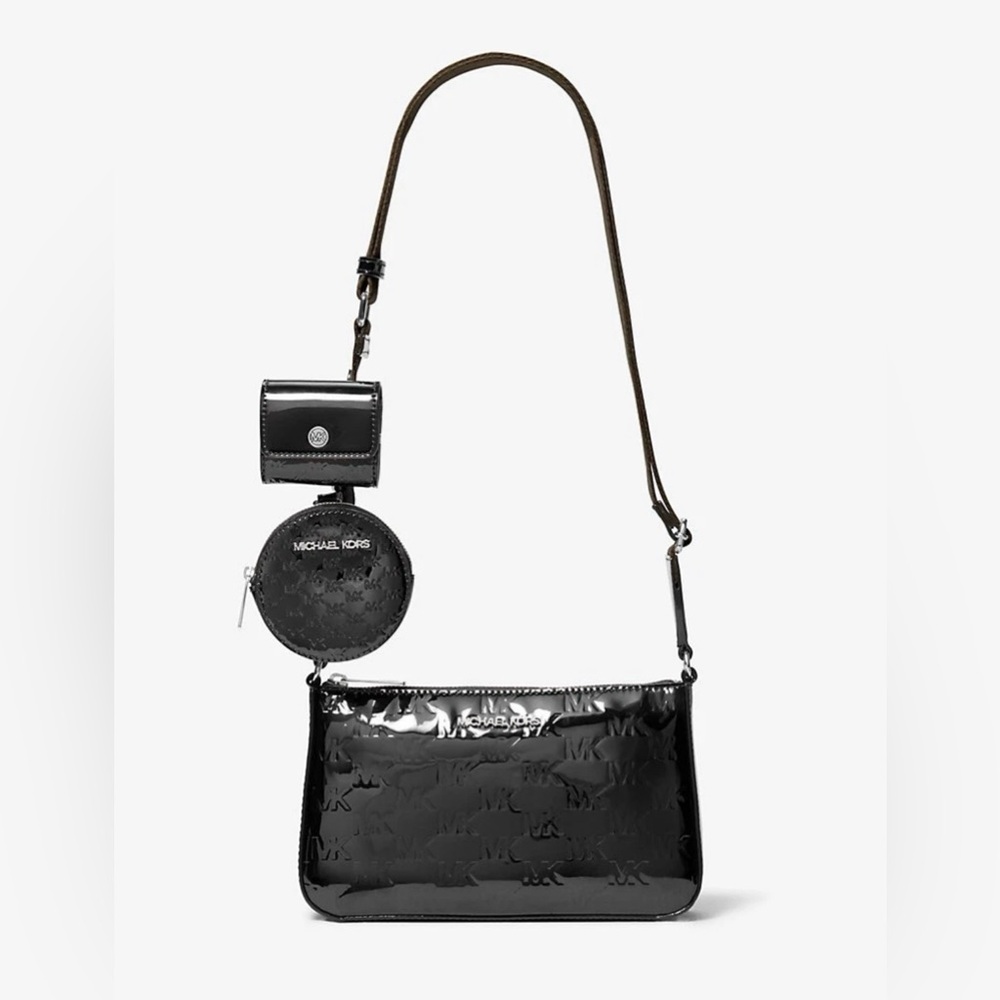 MICHAEL KORS Jet Set Patent Crossbody Bag with Case for Apple Airpods Pro®